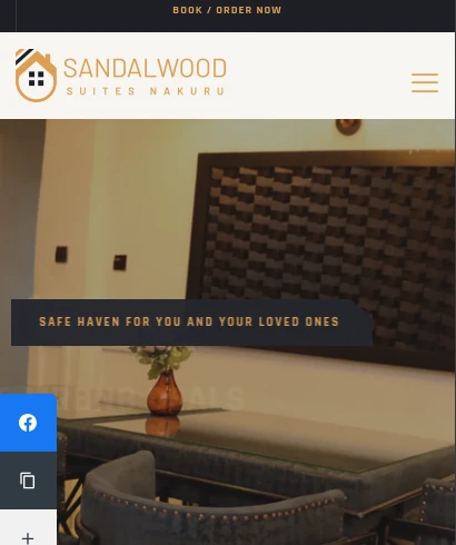 Sandalwood Suites Nakuru - African Script client project